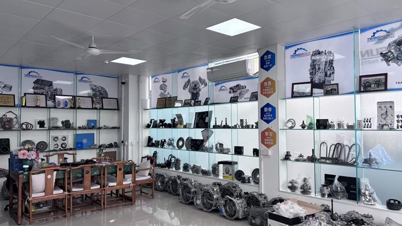 Product showroom with certificate wall
