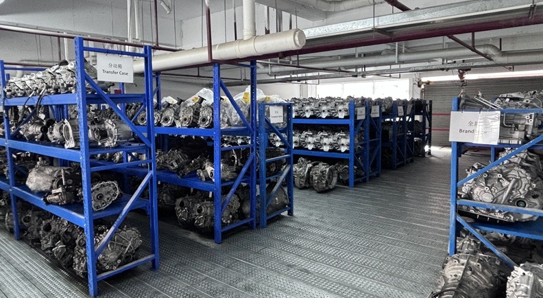 Warehouse racking and display area
